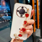 For Honor Magic5 Lite Case Luksuslik teemant k&auml;ev&otilde;ru keti silikoon&uuml;mbris Honor X9a X8a X7a X6 X9 X8 Magic 5 Lite kaitsekattega Magic5 Lite beež