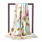 90x90cm moodne siidist satiinist naiste sall Peapael, ruudukujulised sallid ja kaelar&auml;tikud 90x90cm