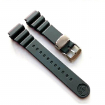 Silikoonist kellarihm SEIKO Water Ghost SPR009 pehme veekindel k&auml;ev&otilde;ru sukeldumisrihm, muldkella r&otilde;ngas, pannal 20 mm 22 mm Grey 20mm with logo