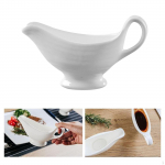 Boats Beefsteak Gravy Sauce Boat ,Container Plate Tableware in Boats, white color ceramic M
