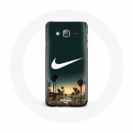 Coque pour samsung galaxy J3 Nike palmier miami