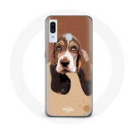 Coque pour Samsung Galaxy A40 Basset Hound chien visage