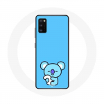 &Uuml;mbris Samsung Galaxy A41 Bangtan BTS BT21 Koya RM sinise taustaga