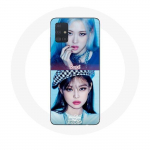 Coque pour Samsung Galaxy A51 Blackpink Groupe K-pop Filles Jennie et Ros&eacute; Lovesick girls poster the album