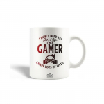 Mug en C&eacute;ramique Citation I don't need to get a life I'm a gamer I have lots of lives Art Print