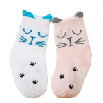 2 paari beebipoiste t&uuml;drukute multifilmi loomade pehmest puuvillasest libisemisvastasest pahkluu p&otilde;randa sokid M