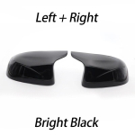 1 pair Rear View Side Case Trim M Style Car Rearview Mirror Caps for BMW F25 X3 F26 X4 F15 X5 F16 X6 2014-2018 Accessories 1 pair black gray