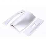 3 tk ABS Kroom Auto Interj&ouml;&ouml;r Tagumine K&auml;etugi Joogitopsihoidja Liistud Dekoratsioon Autotarvikud BMW G30 5 Seeria 2018-21 jaoks 3pcs Silver