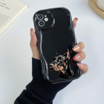 N46 Dog Doberman Animal Art Wavy telefoni&uuml;mbris iPhone 15 14 Pro Max jaoks Samsung S24 S23 Ultra A54 A14 A34 Xiaomi Redmi 13C Huawei Honor pehme tagakaas for iPhone 6