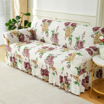 Elutoa elastne diivani kate Prinditud diivani kate L-kujuline diivani m&ouml;&ouml;bli kaitsekate Magamistoa kodukaunistusega diivanikate Large(190-230cm)1PC