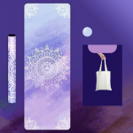 Looduslikust kummist tr&uuml;kitud sametpinnaga joogamatt &otilde;huke libisemisvastane kaasaskantav higi neelav kokkupandav p&otilde;randar&auml;tik Fitnessi pestav p&otilde;randamatt 183cmX68cmX1.5mm