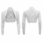 Lilleline pits kehita &otilde;lgu Pulma Bolero pikkade varrukatega mantel Cardigan Crop Top S