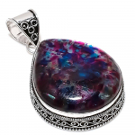 Natural Multi Labradorite Gemstone 925 Sterling Silver Pendant 2.36 p8g09