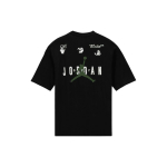 OFF-WHITE x Jordan T-s&auml;rk (Aasia suuruse m&auml;&auml;ramine) Must meeste t&auml;navamood DM0062-010 XS