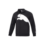 Puma Train Big Cat Voodriga Kootud FZ Jakk P&uuml;stkraega ja Spordilogoga Meeste &Uuml;ler&otilde;ivad Must 522997-01 L