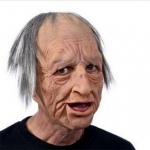 S&otilde;ltumatu jaam Populaarne Halloweeni vanaema vanaisa n&auml;gu parukas Vanamehe mask Vanamehe peakate laos Teine juuksekarv Grandpa