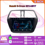 Android Auto Raadio Carplay Suzuki S-Cross 2014-2017 jaoks Auto Multimeedia Videopleier GPS Navigatsioon WIFI 4+64GB 4+64GB