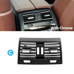 Tagumine/Vasak/Parem/Keskmine Konditsioneeri AC &Otilde;hu V&auml;ljalaskeava Iluv&otilde;re Paneel BMW 5 Seeria F10 F11 F18 520i 523i 525i 528i 535i jaoks Model C with chrome