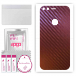 apgo skin sticker film foil vinyl for the BACK compatible with Google Pixel, scratch-resistant, easy to install - Carbon Chameleon CAKA5