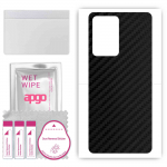 apgo Protective Skin Sticker for the back compatible with Xiaomi 13 Lite, Wrap Film, Foil, Vinyl - Pattern Carbon Black