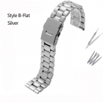 Kvaliteetne roostevabast terasest kellarihm Casio Tissot Seiko Citizeni metallist lameda/kumera otsaga rihmaga k&auml;ev&otilde;ru kella kett 20mm 22mm 18mm