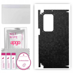 apgo Protective Skin Sticker for the back+sides compatible with Oppo Find N 5G, Full Wrap Film, Foil, Vinyl - Pattern Black Honeycomb