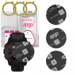 3x apgo MATTE Hybrid protective glass compatible with Garmin instinct esport edition, flexible nano glass, great replacement for tempered glass, scrat