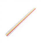 Arhitektuurne joonlaud 12-tolline 300 mm plastikust Arhitekti kolmnurkne joonlaud professionaalidele arhitektide &uuml;li&otilde;pilastele 6BLC