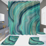 4 tk Marble seeria du&scaron;ikardinate komplektid vannitoa jaoks libisemiskindlad vannitoavaibad kaas WC kate vannimatt 4pcs