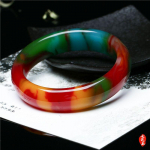 Looduslik Xinjiangi v&auml;rviline nefriitk&auml;ev&otilde;ru kana verepunane kuldne siidist nefriitk&auml;ev&otilde;ru naiste k&auml;ev&otilde;ru emale 54MM