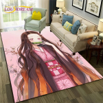 Kamado Nezuko Demon S-Slayer Anime vaibavaip magamistoa elutuppa koduse diivani kaunistamiseks, lastem&auml;ngu suur sisekujundusega p&otilde;randamatt 100cm x 150cm