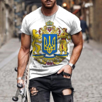 Ukraina lipp 3D prindiga T-s&auml;rk Mehed Naiste Mood T-s&auml;rgid Topid Lapsed Hip Hop Topid T-s&auml;rgid Suvised Meeste T-s&auml;rk Suured topid Unisex 4XL
