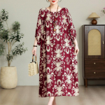 Elegantsed &uuml;lisuured kleidid naistele pluss-suuruses vabaaja suvised pikad kleidid lahtised vintage-riided 4XL
