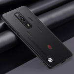 Luksuslik PU-nahast &uuml;mbris ZTE Nubia Red Magic 7 7S 6 6S Pro Cover silikoonist t&auml;ieliku kaitsega telefoni&uuml;mbris jaoks RedMagic 7 6 S Coque jaoks For Red Magic 7 must