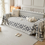 Diivani kate riidest r&auml;tik K&otilde;ik-&uuml;hes Ins Style Skandinaavia diivanteki kate K&otilde;ikeh&otilde;lmav universaalne kate tolmuvastane Four Seasons &Uuml;ldkasutus 180*180