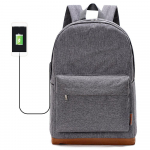 TINYAT meeste 15-tollised s&uuml;learvuti seljakotid arvuti meeste kooli seljakotid seljakotid vaba aja teismelistele reisimiseks &otilde;lg Mochila Grey USB interface hall v&auml;rv