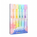 6 tk/komplekt Kawaii sisset&otilde;mmatavad markerid Macaron pastell markerpliiats Fluorestsentsmarkerid koolitarvete jaoks Armsad kirjatarbed
