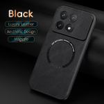 &uuml;mbris POCO X6 Pro 5G &uuml;mbrise nahast telefoni kate Poco X5 Pro 5G luksusliku &uuml;mbrise jaoks Poco F5 M6 5G C65 tagakaas Poco F5 Pro must