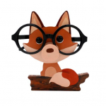 Prillide vitriin Vastupidav puidust armas loomakujuline libisemisvastane eraldiseisev lauaarvuti delfiin j&otilde;ehobu ahv prillide esituse hoidik kodutarbed Fox