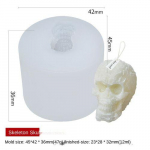 3D Halloweeni k&uuml;&uuml;nla vorm pealuu pea &otilde;udus kummitus k&otilde;rvits silikoonvorm DIY k&auml;sitsi valmistatud aroomiteraapia seebist vaigust k&uuml;&uuml;nla valmistamise t&ouml;&ouml;riistad WS41
