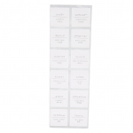 Kleebitavad etiketid Ristk&uuml;likukujuliste siltide kleebis reisikosmeetikapudelite t&auml;itepaberi jaoks 12pcs 20 X 20mm / 0.8 X 0.8in