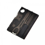 Komplektid v&auml;limatkamise t&ouml;&ouml;riist 12 &uuml;hes taskukrediitkaart mitme t&ouml;&ouml;riistaga kaardi kaart mitme t&ouml;&ouml;riistaga EDC t&ouml;&ouml;riista varustus l&auml;bipaistev must v&auml;rv