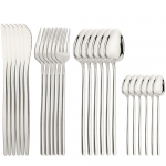 24 tk Kuldne s&ouml;&ouml;gin&otilde;ude komplekt 18/10 roostevabast terasest nuga kahvel lusikas s&ouml;&ouml;giriistade komplekt lauan&otilde;ude h&otilde;ben&otilde;ude komplekt n&otilde;udepesumasinas pestav, k&ouml;&ouml;gitarbed h&otilde;be