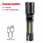 UUS Suure V&otilde;imsusega LED Taskulamp Sisseehitatud 18650 Akuga Taskulamp T&otilde;rvik Avariivalgusti V&otilde;imas Kalastuslamp Latern built in battery