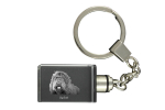 Barbet, French Water Dog - Crystal key ring with dog photo, illuminated key ring, unique gift by Art-Dog brand