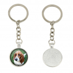 Basset Hound - keychain in a box, own photo, keychain pendant from Art-Dog brand