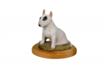 Bull Terrier, Bully I - painted figurine, statue, figure, made by the artist, brand Art-Dog