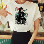 Muichiro Tokito t-s&auml;rk naiste harajuku disainer t&auml;navar&otilde;ivad Tee naiste harajuku riided M