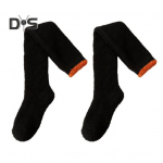 1 paar naiste talvesokid, paksendatud korallfliis, p&otilde;lvepikkus, pikk toru, k&otilde;rge elastsusega m&auml;his, libisemisvastane p&otilde;randasokk, mugav soe magamine valge