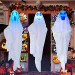 3 Pack Light-up Halloween White Hanging  Decorations,27.5in Hanging s For Trees, Outdoor  Halloween D&eacute;cor valge